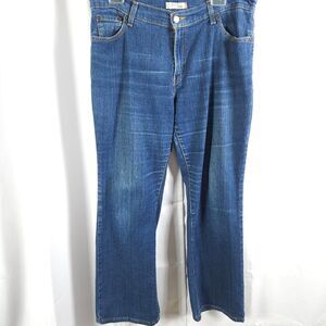 Levi's 550 Womens 12 34x28 Blue Relaxed Fit Bootcut Jeans